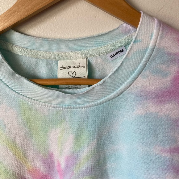 NWOT pastel tie dye crew - Picture 7 of 8
